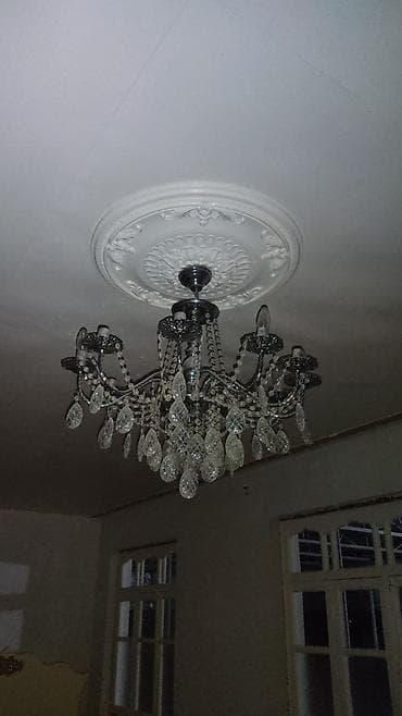 Çılçıraq, 10 və daha çox lampa, Xrustal