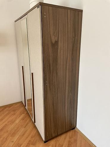 modern yataq mebelleri: GALA markalı müasir yataq otağı dəsti – şkaf və iş masası - 3 qapılı — 7