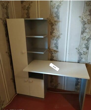 школьные парты и стулья: Для девочки и мальчика, Новый, С выдвижными ящиками, Письменный стол, Без стульев — 10