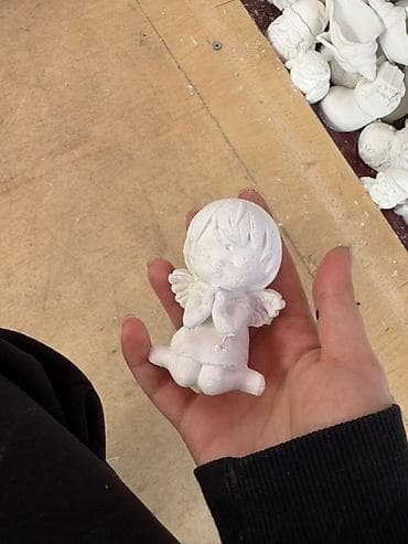 Şəkillər, tablolar: Fiqur, Gips, rəng - Ağ — 2