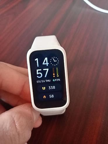 iphone saatlari: Yeni, Smart qolbaq, Xiaomi, Bluetooth, rəng - Ağ — 1