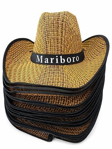 Saman şapkası – “Mariboro” yazılı - Material: sıx toxunmuş at lalafo.az Saman şapkası – “Mariboro” yazılı - Material: sıx toxunmuş