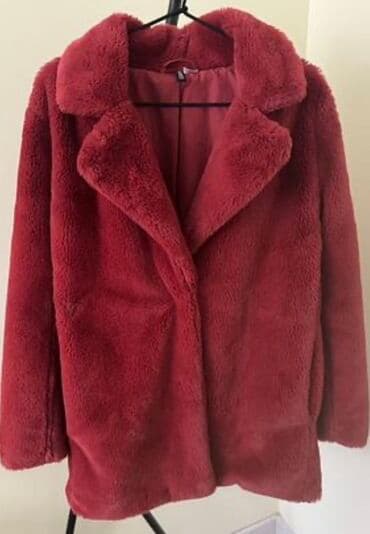 dublyonka dublonka дублёнка: Palto, H&M, M, rəng - Qırmızı — 2