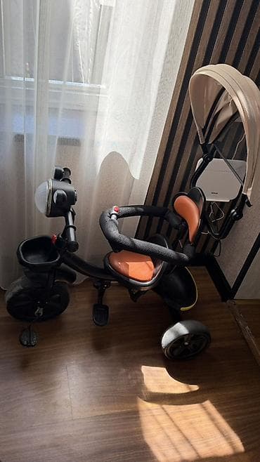 mini velosiped: Uşaq üçtəkərli velosipedi – valideyn idarəetməsi və günlüyü ilə - — 1