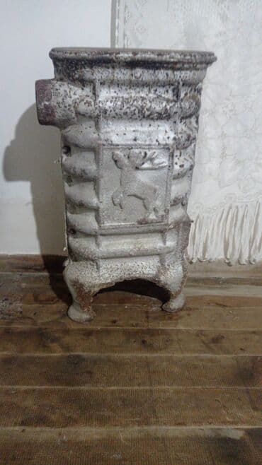 çən dəmir: Döküm dəmir soba (antique üslub) - Material: ağır döküm dəmir - — 1