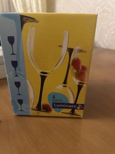 luminarc qablar: Qədəhlər, rəng - Göy, Bərkidilmiş şüşə, 4 ədədli dəst, Fransa — 3