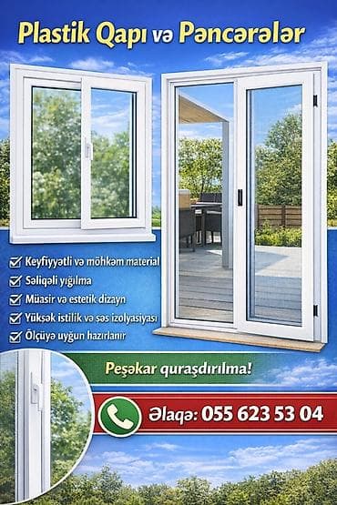 Plastik qapı və pəncərə sistemləri - Keyfiyyətli və möhkəm