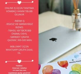 работа менеджером без опыта: Salam👋🏻Onlayn (evdən) çalışa biləcək xanımlar axtarılır. Satış işi — 1
