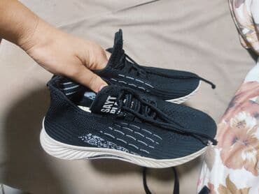 uşaq üçün hündür krosovkalar: Ölçü: 39, rəng - Ağ, İşlənmiş — 9