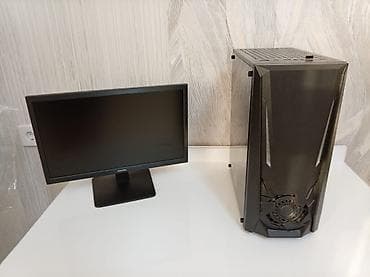 hhd: Komplekt masaüstü kompüter + monitor Komponentlər: - Videokart: ASUS — 6