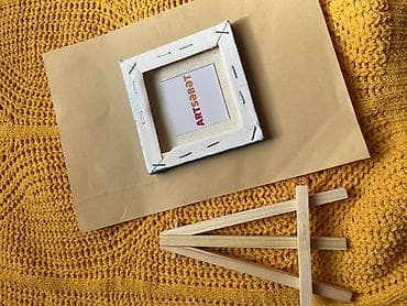 Velosiped aksesuarları: Sürətli Çatdırılma PULSUZ “Şuşa” mini kətan, molbertlə Əl işi Hazır — 3