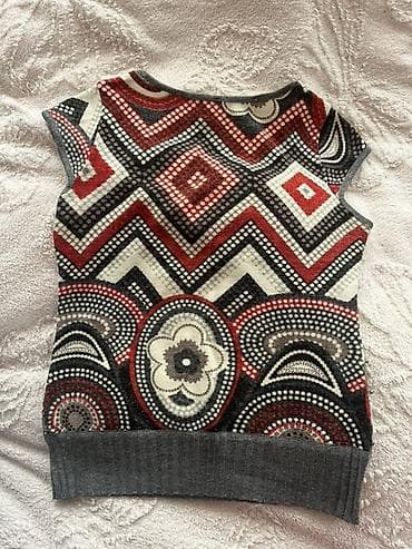 varikoz krem: Qadın köynəyi/top - Model: qısaqollu, dairəvi yaxalı - Parça: yumşaq — 2