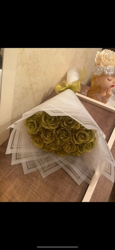nişan xoncaları bəzədilməsi: Satilirlar endieim olub.Mişka 20m .Gul buket 20m .Gelin gul 30m — 3