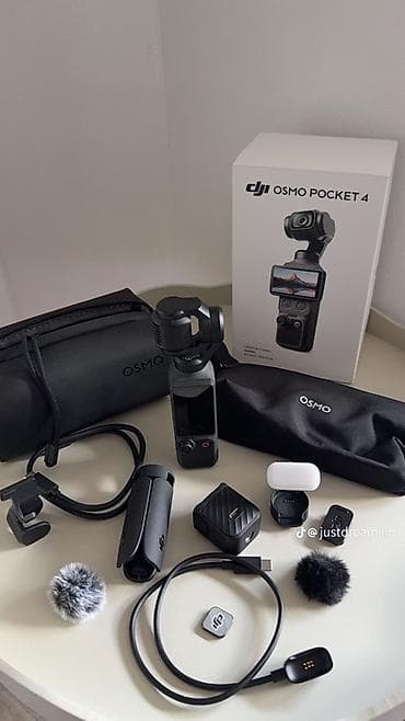 osmo mobile 7: DJI Osmo Pocket 4 – portativ 3 oxlu stabilizatorlu kamera seti — 1
