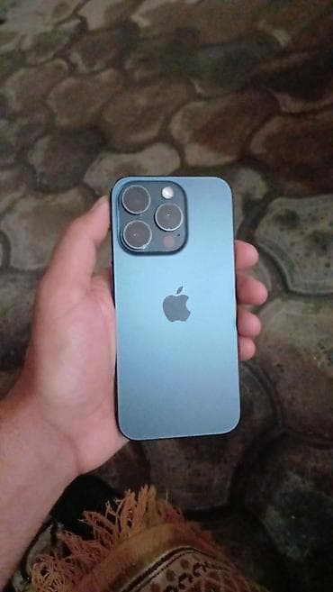 iphone 5 's: IPhone 15 Pro, 128 GB, Blue Titanium, Barmaq izi, Face ID — 1