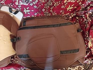 Инструменты для авто: Avtomobil oturacaq üzlükləri dəsti - Rəng: qəhvəyi (bej konturlu) - — 4