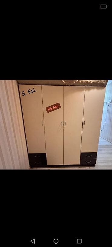 dolab iwlenmiw: 4 qapılı, Siyirməli, Bej, Digər material, Açılan, Düz dolab — 1