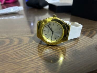 детские наручные часы swatch: İşlənmiş, Qol saatı, Swatch, rəng - Ağ — 5