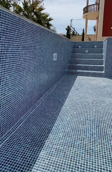 hovuz üçün çəkələklər: Mozaika Hovuz üçün Okean rəng özbək mozaikası Ölçüləri 30x30 sm 100 — 3