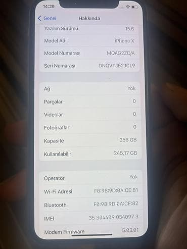 iphone x ucuz: IPhone X, 256 GB, Ağ, Face ID — 6