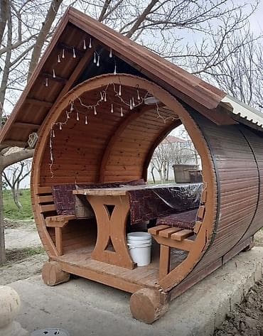 Bağ, çöl oturacaqları: Biraz kasmetika işi var şəkildə tam görsənir bağ və məhlə üçün — 1