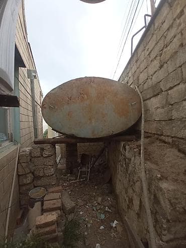 Metall su çəni – iri həcimli, silindrik tip - Material: qalın divarlı lalafo.az -da Metall su çəni – iri həcimli, silindrik tip - Material: qalın divarlı