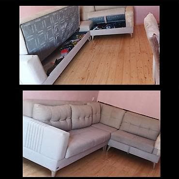 balta: 💫 Künc divan *qiymət 450 azn* İdeal vəziyyətdə Açılan + bazalı — 1