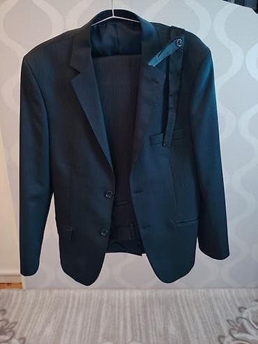 şalvar modelleri 2021: Kişi kostyum dəstləri - Model: Klassik 2 düyməli pencək + eyni rəngli — 2