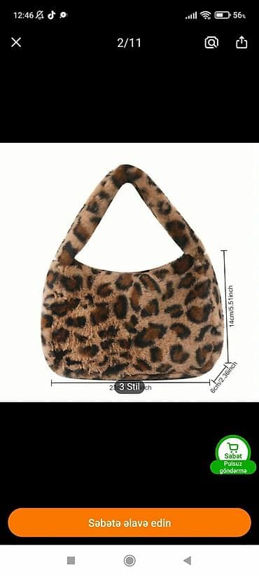 parca cantalar: Qadin ucun sumka satılır plushdu qiymeti 5 azn — 1