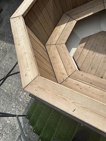 ucuz mal: Açıq havaya uyğun odunla qızdırılan taxta “hot tub” – böyük həcimli — 6