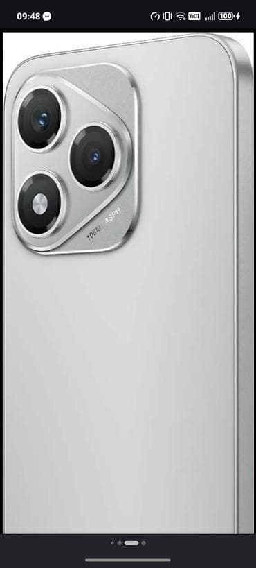 Honor X8, 256 ГБ, цвет - Серебристый, Гарантия, Кнопочный, Отпечаток пальца