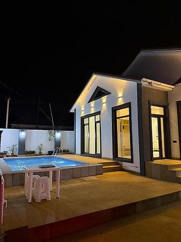 Hovuzlu modern birmərtəbəli həyət evi (GÜNLÜK KİRAYƏ) Şüvəlan - — 1
