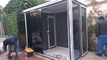 kiosk: Mühafi̇ze üçün plasti̇k butka. Mühafizələr üşüməsin. 150x150x lalafo.az -da — 1 kiosk: Mühafi̇ze üçün plasti̇k butka. Mühafizələr üşüməsin. 150x150x — 1