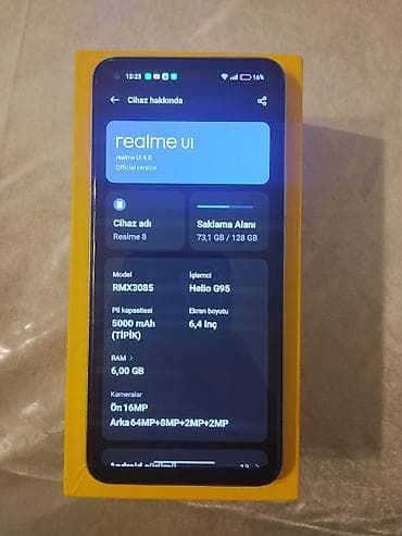 samsung galaxy s21 plus: Realme 8, 128 GB, rəng - Gümüşü, Barmaq izi, İki sim kartlı — 3