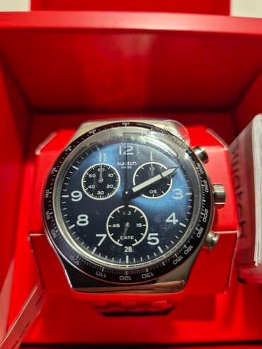 детские наручные часы swatch: Yeni, Qol saatı, Swatch, rəng - Gümüşü — 2