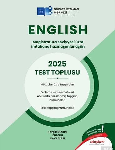 Magistr üçün İngilis dili test kitabı. DİMın buraxılışıdır