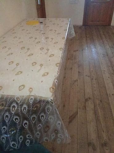 eboksit satilir: Qonaq otağı üçün, İşlənmiş, Açılan, Oval masa, 6 stul — 4