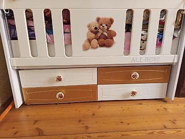 yolka sekili: Oğlan və qız üçün, Dördbucaq, Beşik, Dəst ilə, Matrassız, Yellənmə mexanizmsiz — 1