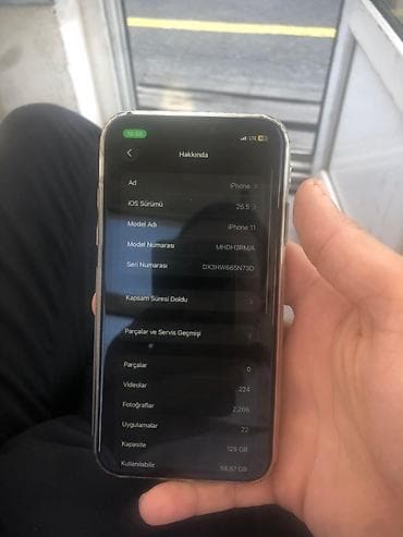 iphone 11 64gb en ucuz: IPhone 11, 128 GB, Qara, Face ID — 5