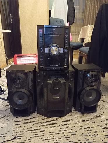 dinamik: Panasonic ev audio sistemi – DVD receiver və 3 ədəd akustik kolonka — 1