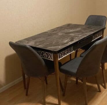 sulutepe kiraye heyet evleri 2022: Qonaq otağı üçün, Yeni, Açılan, Dördbucaq masa, 4 stul — 8