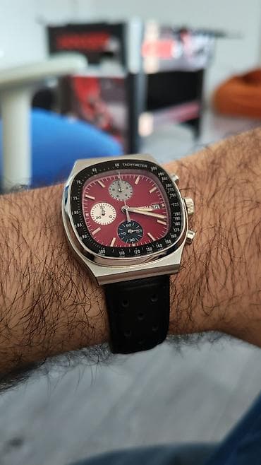 elektironik saat: İşlənmiş, Qol saatı, rəng - Qırmızı — 4