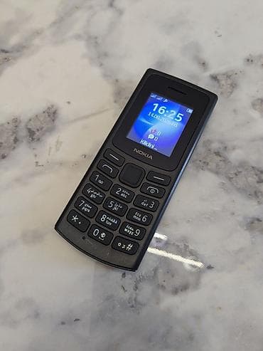 silver et ceken: Nokia 105 4G, rəng - Qara, Düyməli — 1