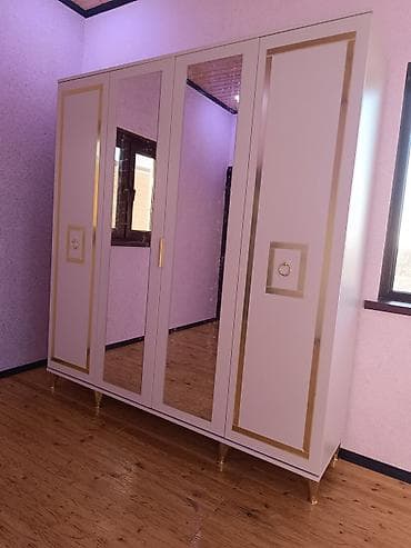 ayakkabi dolabi: Yeni, 4 qapılı, Güzgülü, Boz, Digər material, Açılan, Düz dolab — 2