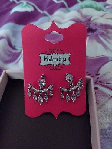 Аксессуары: Madam Biju markalı sırğa dəsti. - Model: SWAROVSKI-012 (kod: 172) - — 1