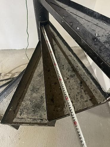 demir pec: Metal vintli pilləkən dəsti - Material: qalın divarlı metal mərkəzi — 6