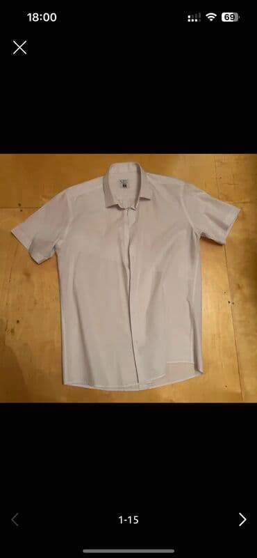 koyney: Qısaqollu ağ kişi köynəyi - Stil: Klassik, düz kəsim; qısa qol, sərt — 4