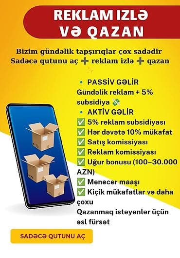 avtoyuma işi: Any Unboxing – onlayn reklam və gəlir platforması Xidmətin mahiyyəti — 3