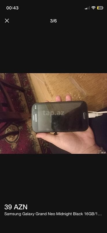 Samsung Grand Neo I9060, 16 GB, rəng - Qara, İki sim kartlı — 2