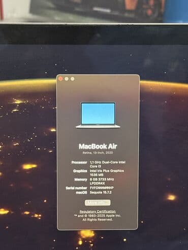 Masaüstü kompüterlər və iş stansiyaları: İşlənmiş Apple MacBook, 13.3 ", Intel Core i3, 256 GB, Ödənişli çatdırılma — 4